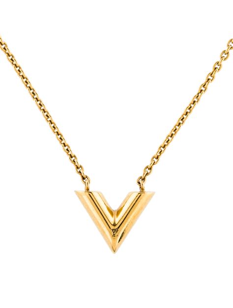 louis vuitton letter necklace|v necklace louis vuitton.